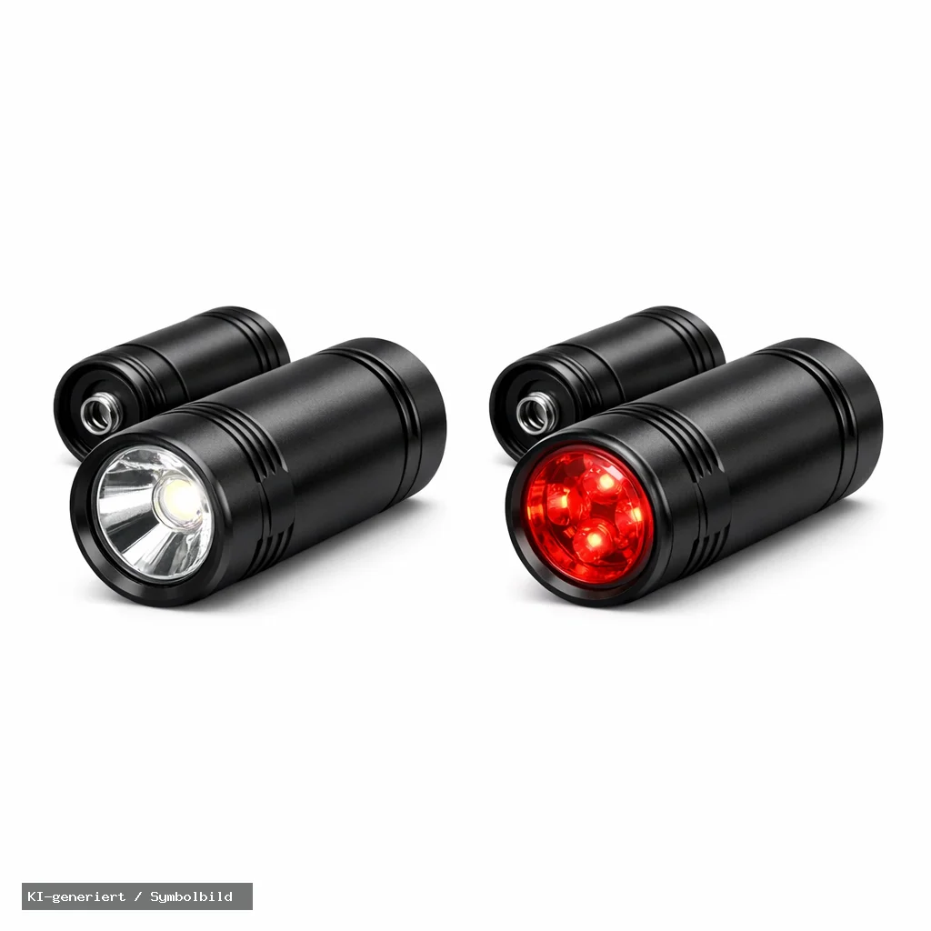 evermotor LED Fahrradlicht-Set, StVZO-zugelassen