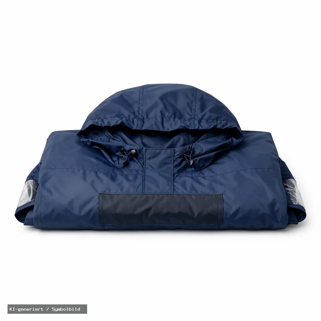 Gerhannery Fahrrad Regenponcho mit Kapuze