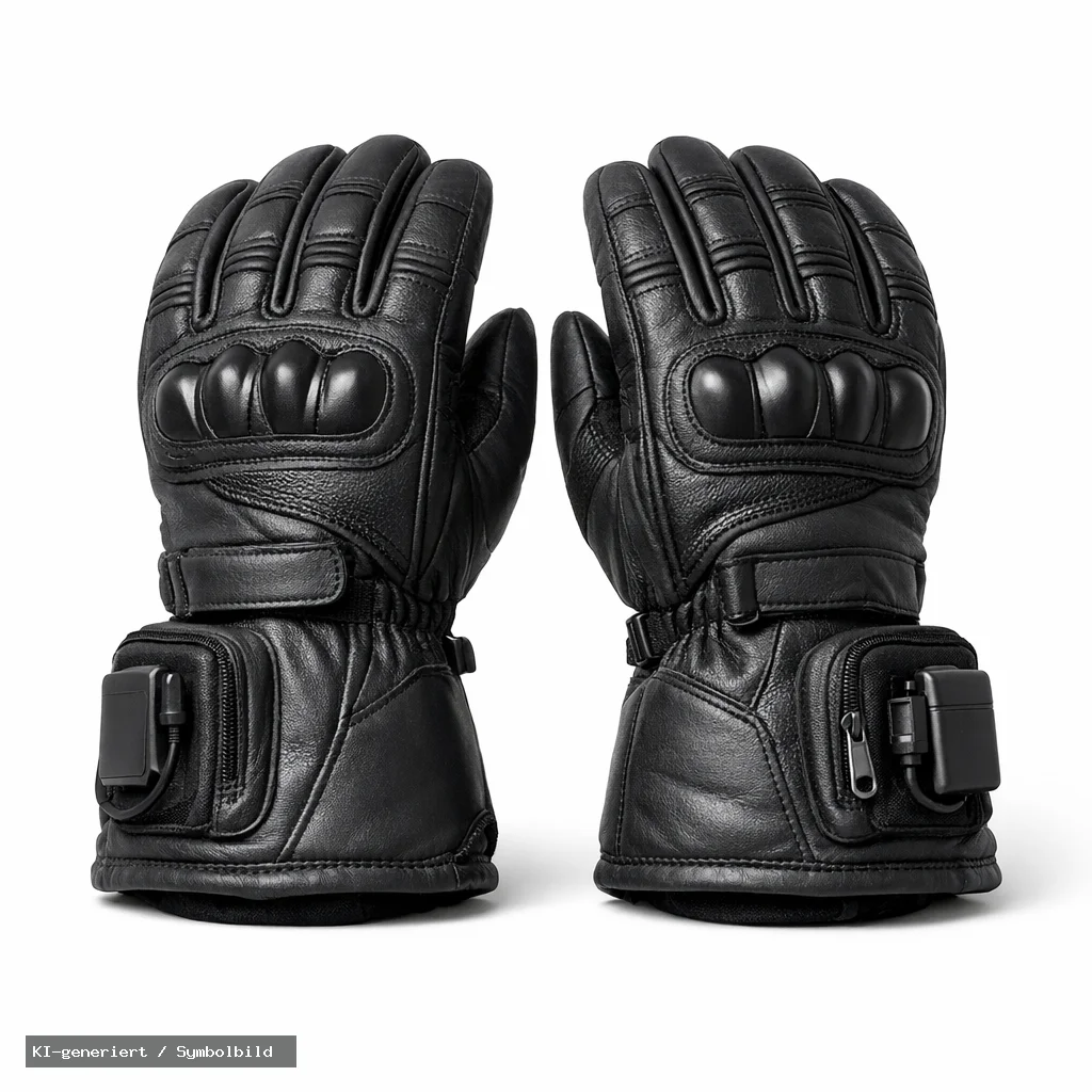KEMIMOTO Beheizbare Motorradhandschuhe, 2500mAh Akku