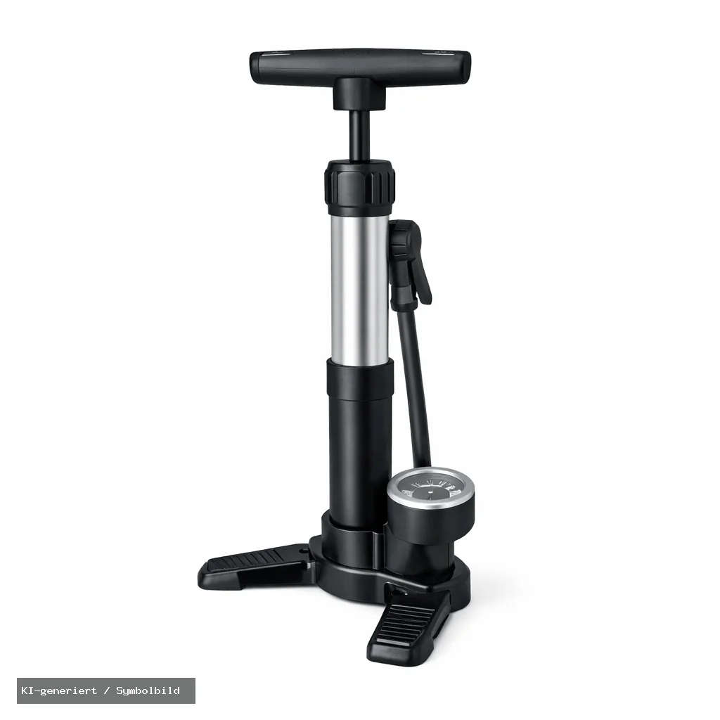 Mini-Standluftpumpe mit Klappfuß
